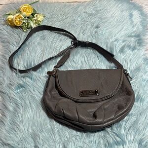Marc By Marc Jacobs Classic Q Natasha Crossbody Leather Grey Bag